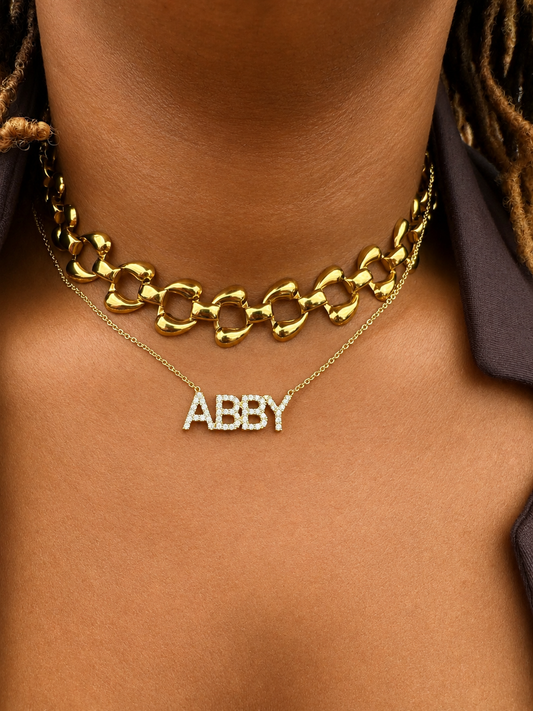 MARISOL LINK NECKLACE AND BRACELET SET
