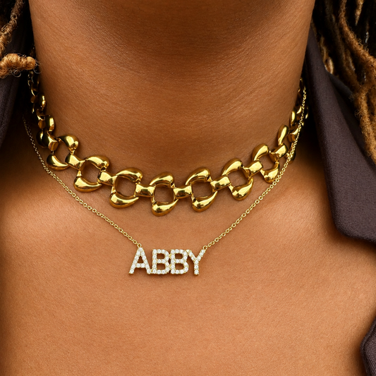 MARISOL LINK NECKLACE AND BRACELET SET