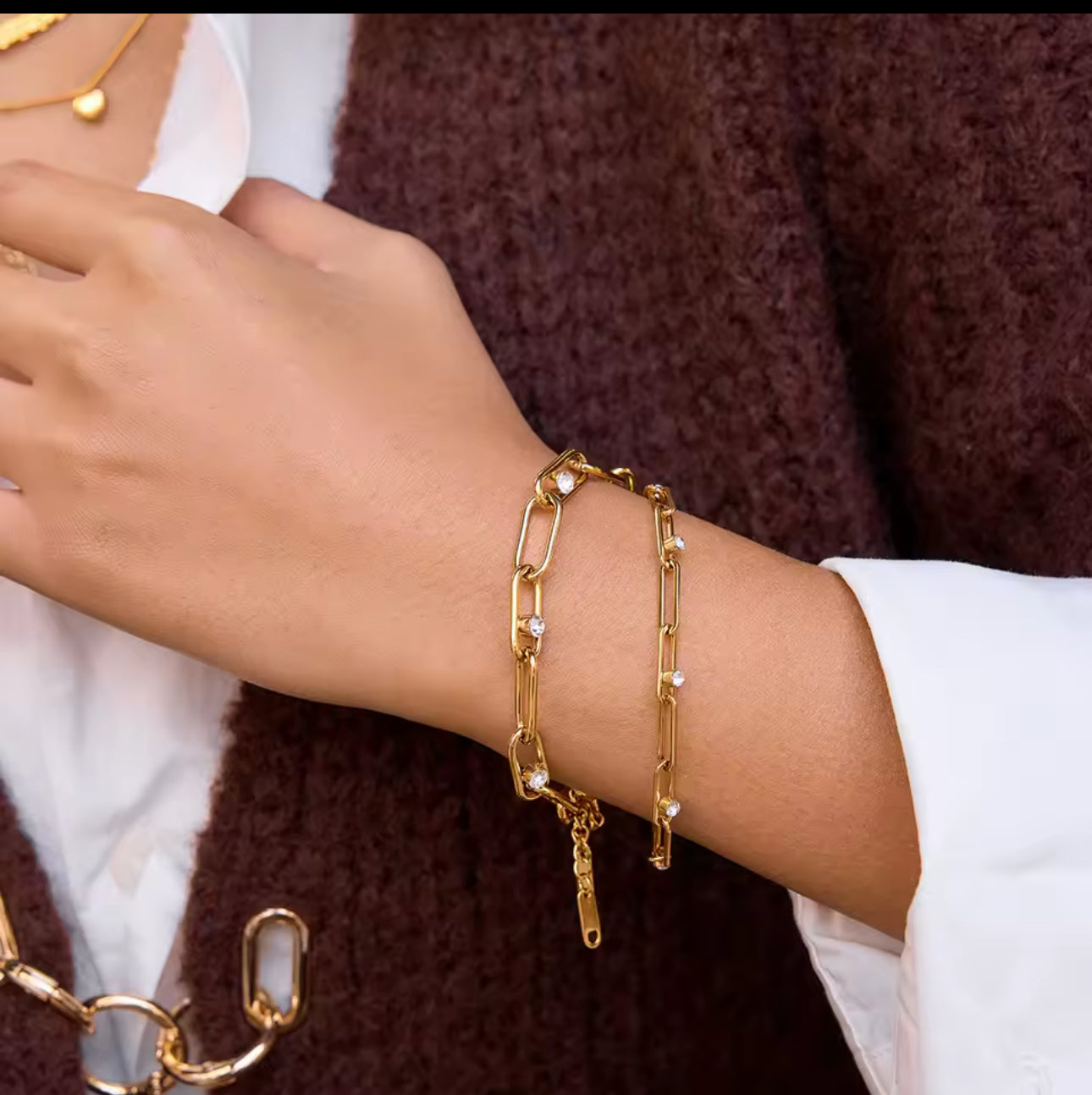 ISLA CRYSTAL LINK BRACELET