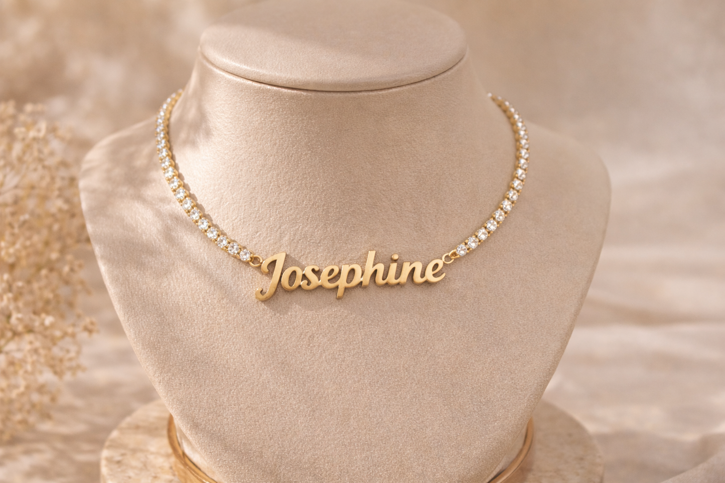 PERSONALIZED TENNIS NAME NECKLACE – Custom Crystal Name Necklace