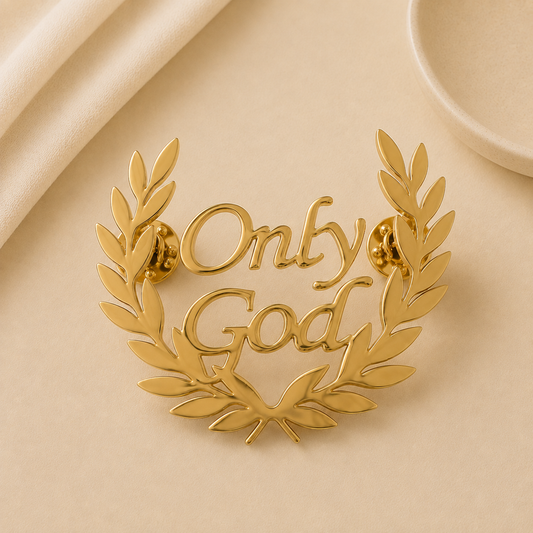 ONLY GOD- WREATH BROOCH