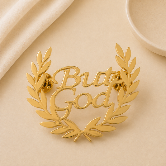 BUT GOD- WREATH BROOCH