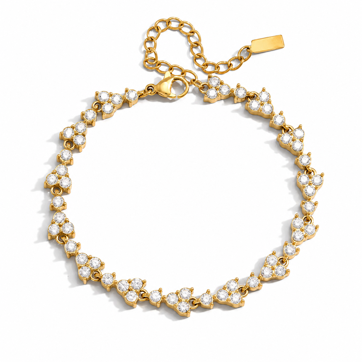 FLEUR CRYSTAL TENNIS BRACELET