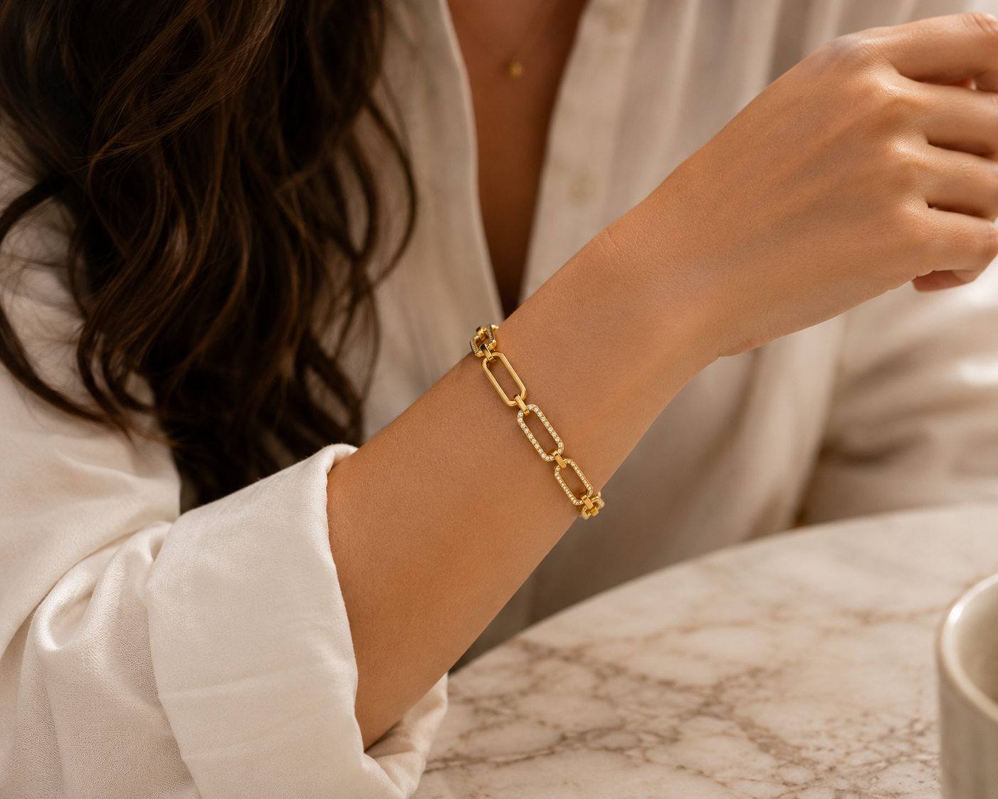 MONROE CRYSTAL LINK BRACELET