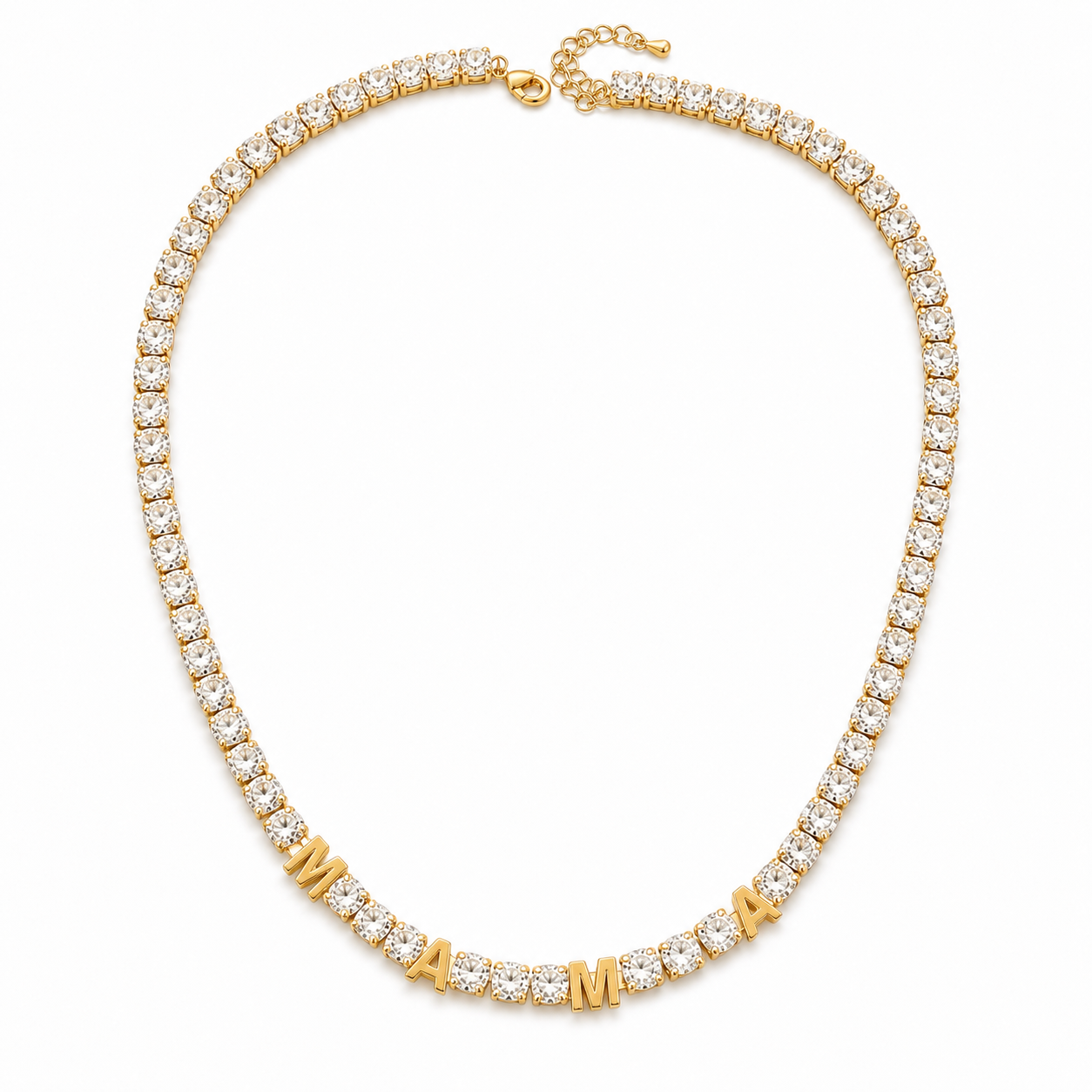 ÉTOILE “MAMA” TENNIS NAME NECKLACE