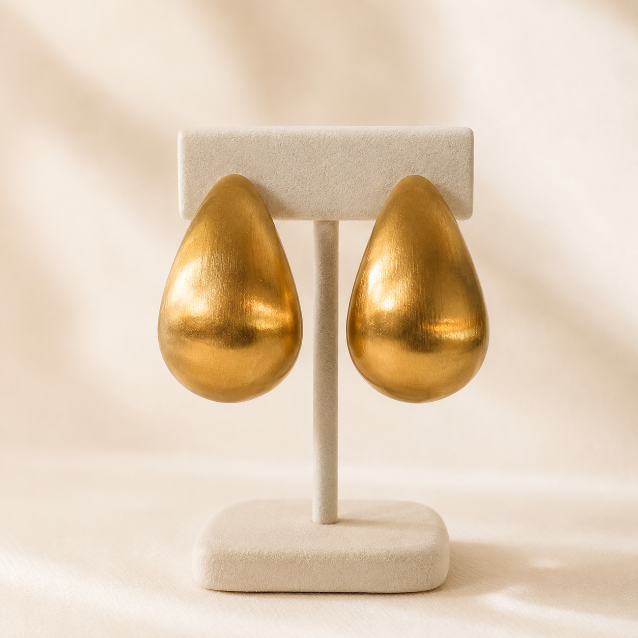 LISA BRUSHED GOLD EARRINGS