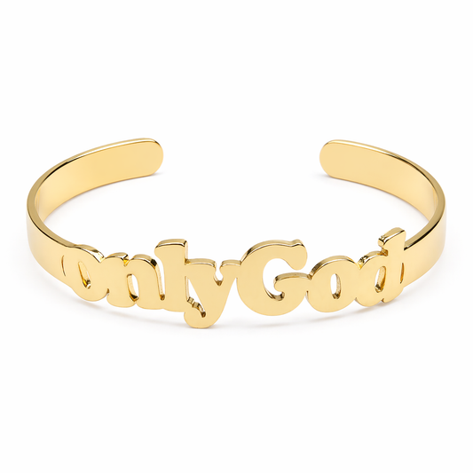 SIGNATURE “onlyGod” FAITH CUFF BRACELET