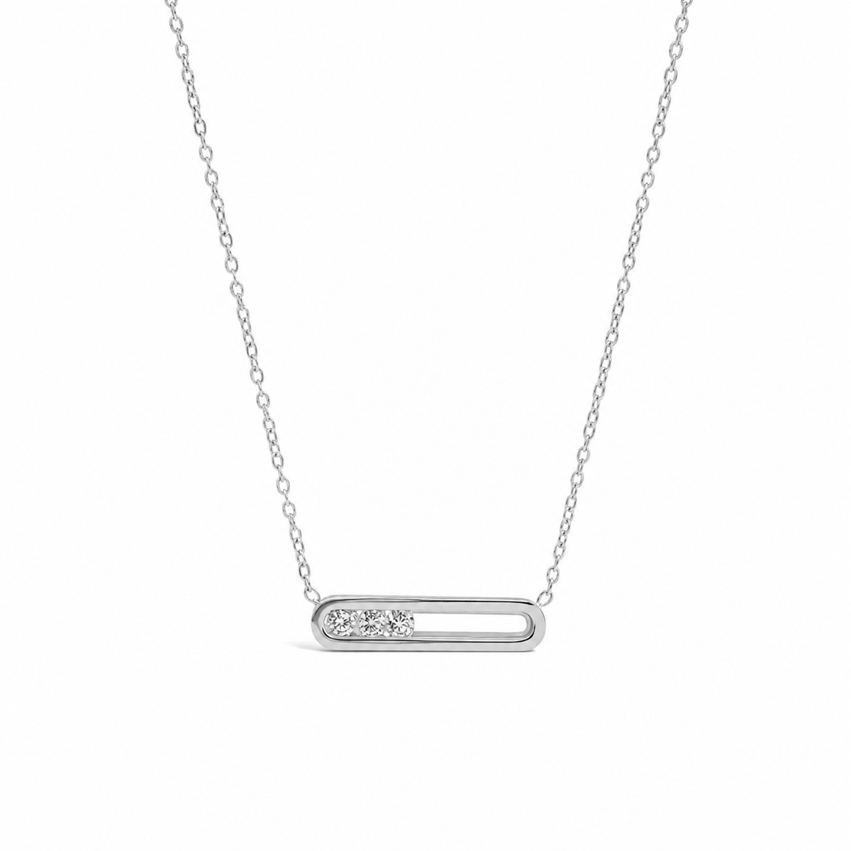 AVERY CRYSTAL BAR NECKLACE