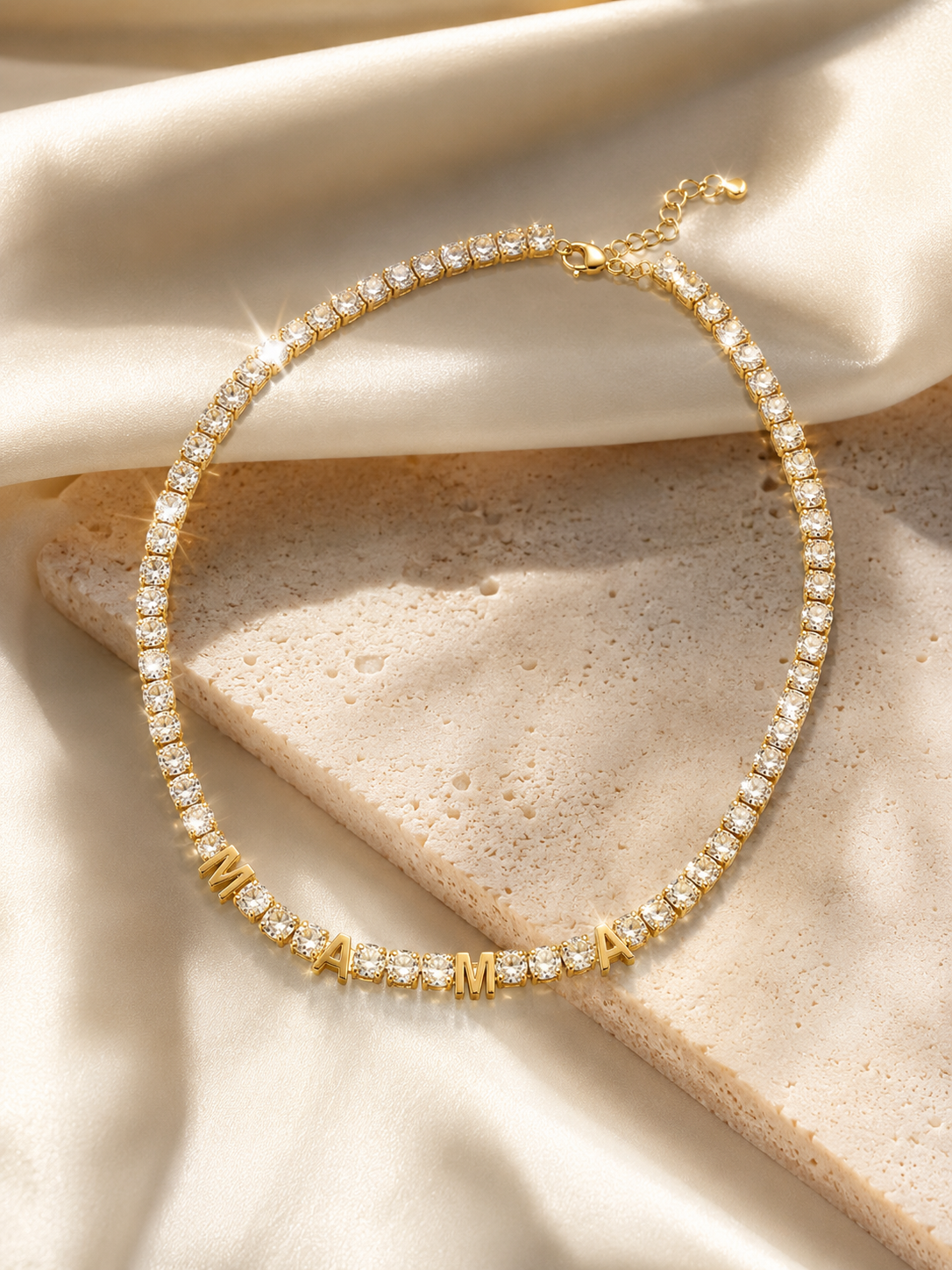 ÉTOILE “MAMA” TENNIS NAME NECKLACE