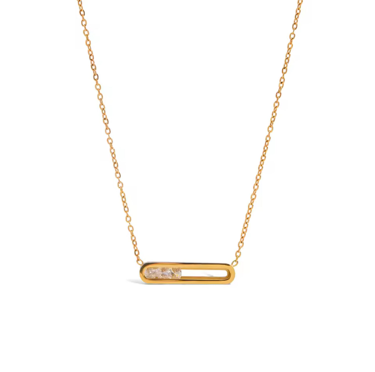 AVERY CRYSTAL BAR NECKLACE