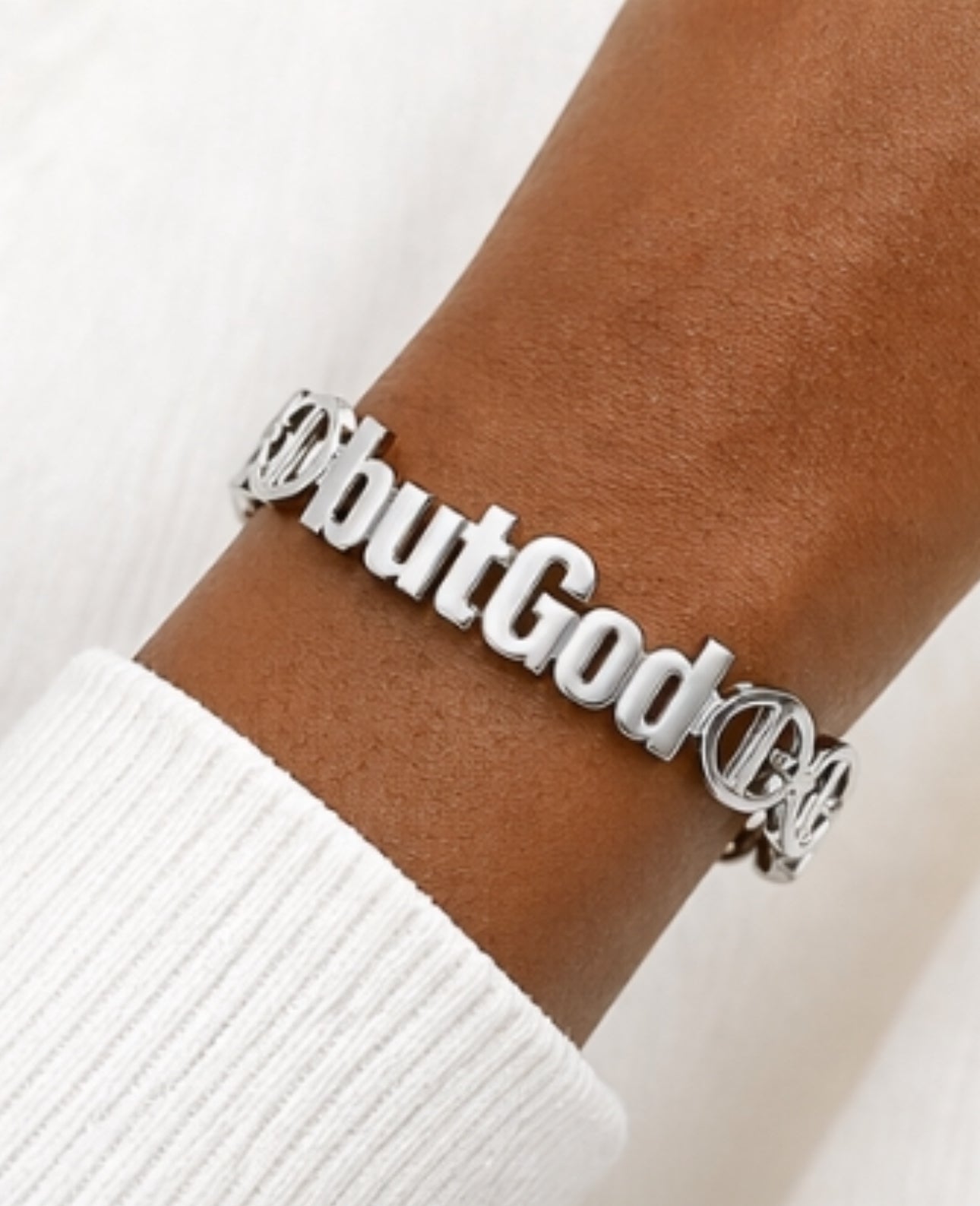LUMIÈRE “butGod” LINK CRYSTAL BRACELET