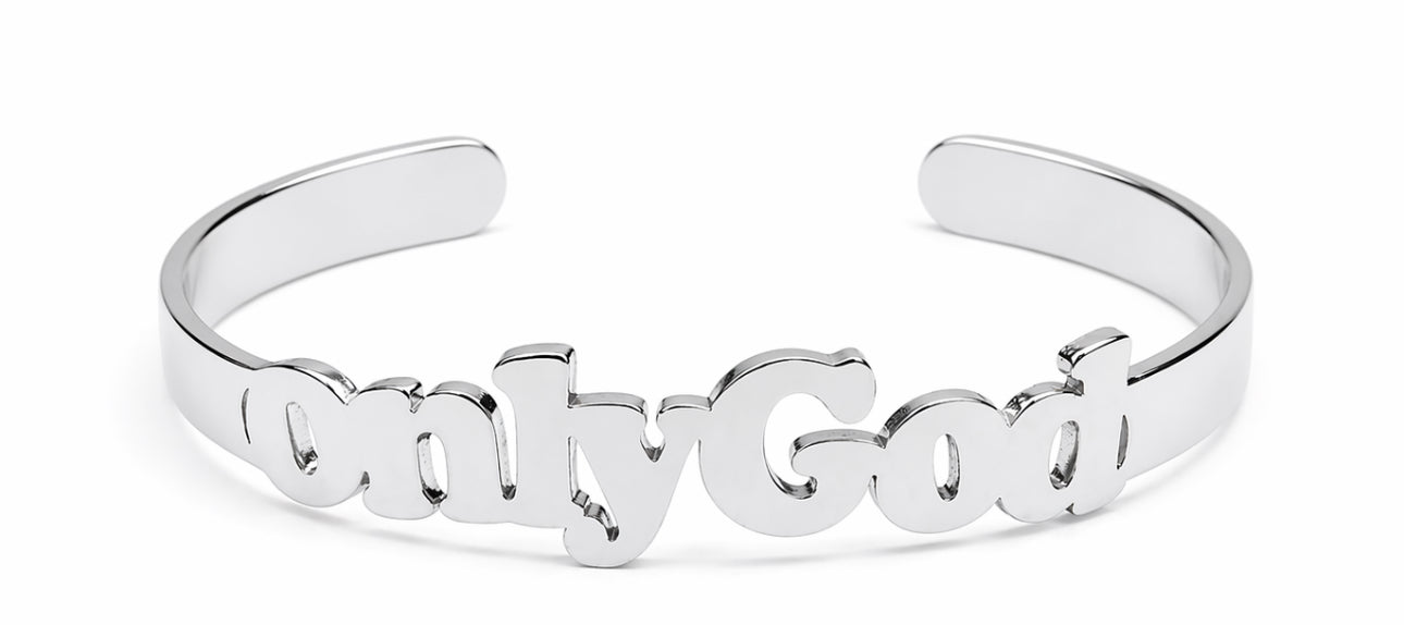 SIGNATURE “onlyGod” FAITH CUFF BRACELET