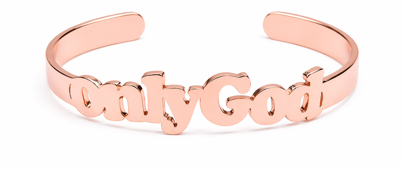 SIGNATURE “onlyGod” FAITH CUFF BRACELET