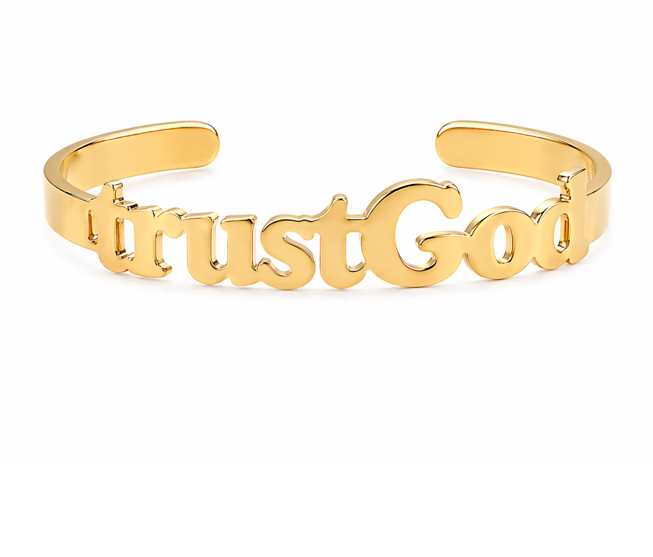 SIGNATURE “trustGod” FAITH CUFF BRACELET