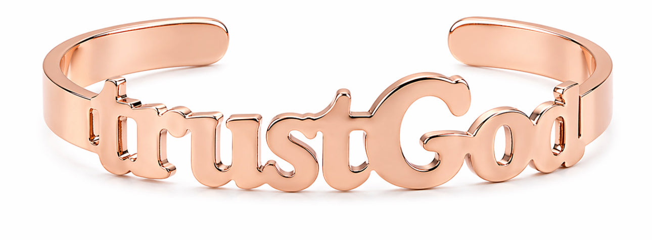 SIGNATURE “trustGod” FAITH CUFF BRACELET