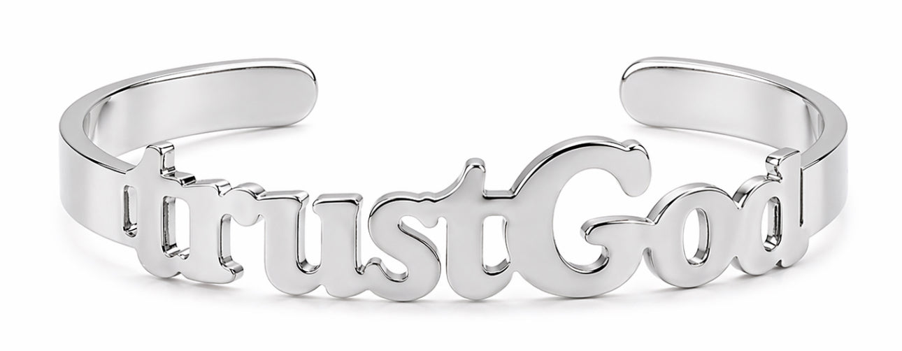 SIGNATURE “trustGod” FAITH CUFF BRACELET