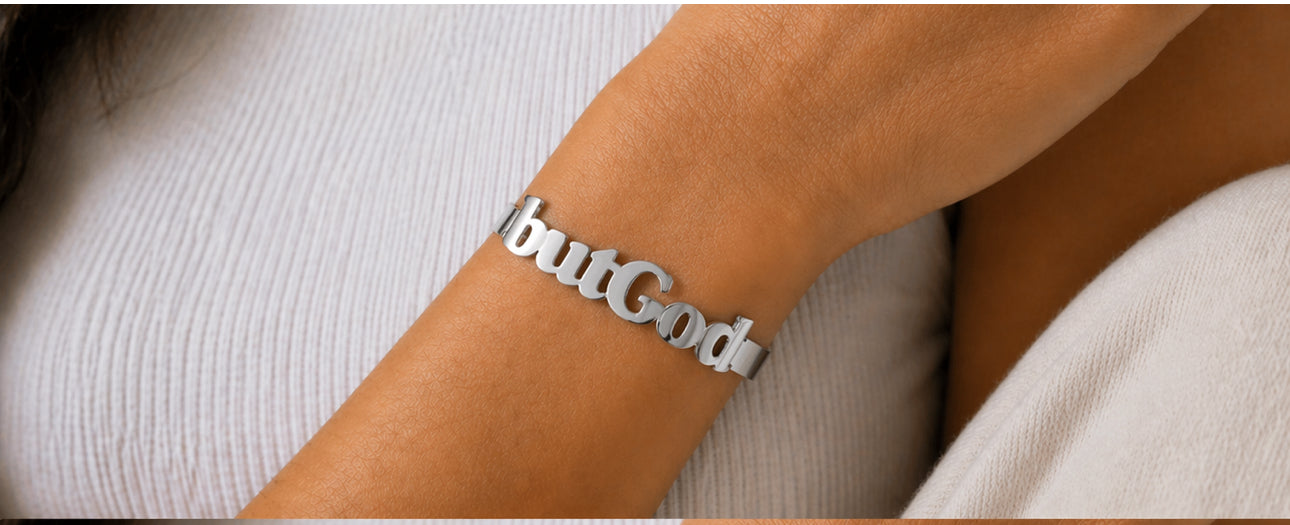 SIGNATURE “butGod” FAITH CUFF BRACELET
