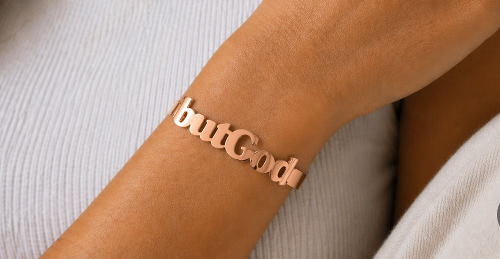 SIGNATURE “butGod” FAITH CUFF BRACELET