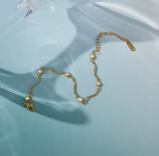 IVY TENNIS WAVE BRACELET