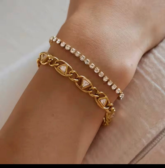 ELIA CRYSTAL LINK BRACELET