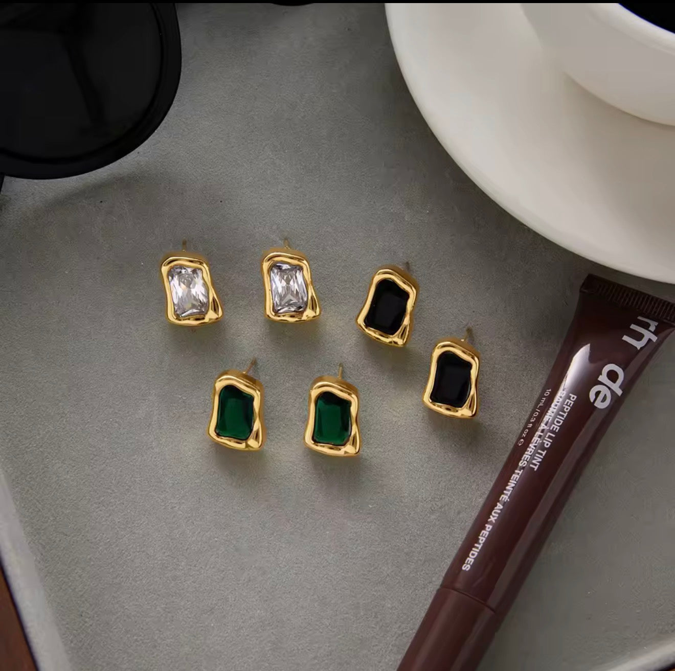 SADE CRYSTAL STUD EARRINGS