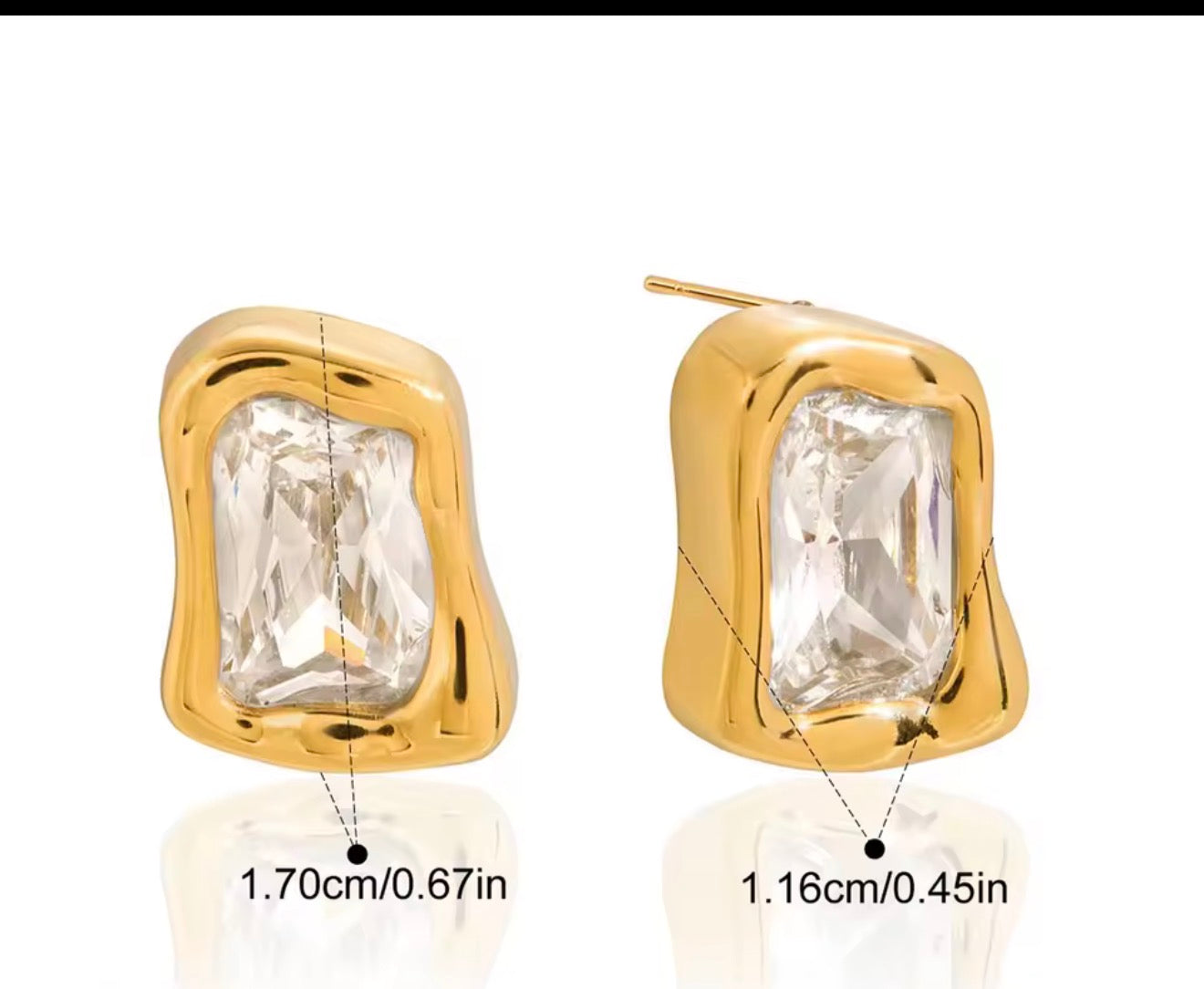 SADE CRYSTAL STUD EARRINGS