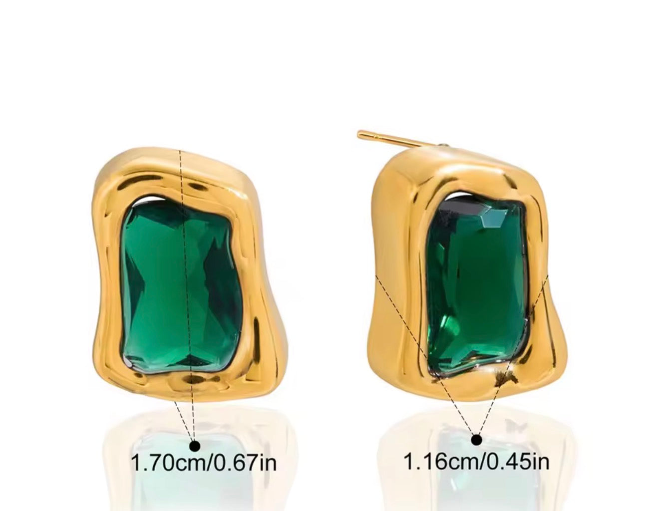 SADE CRYSTAL STUD EARRINGS