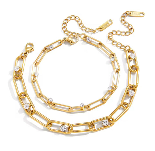 ISLA CRYSTAL LINK BRACELET