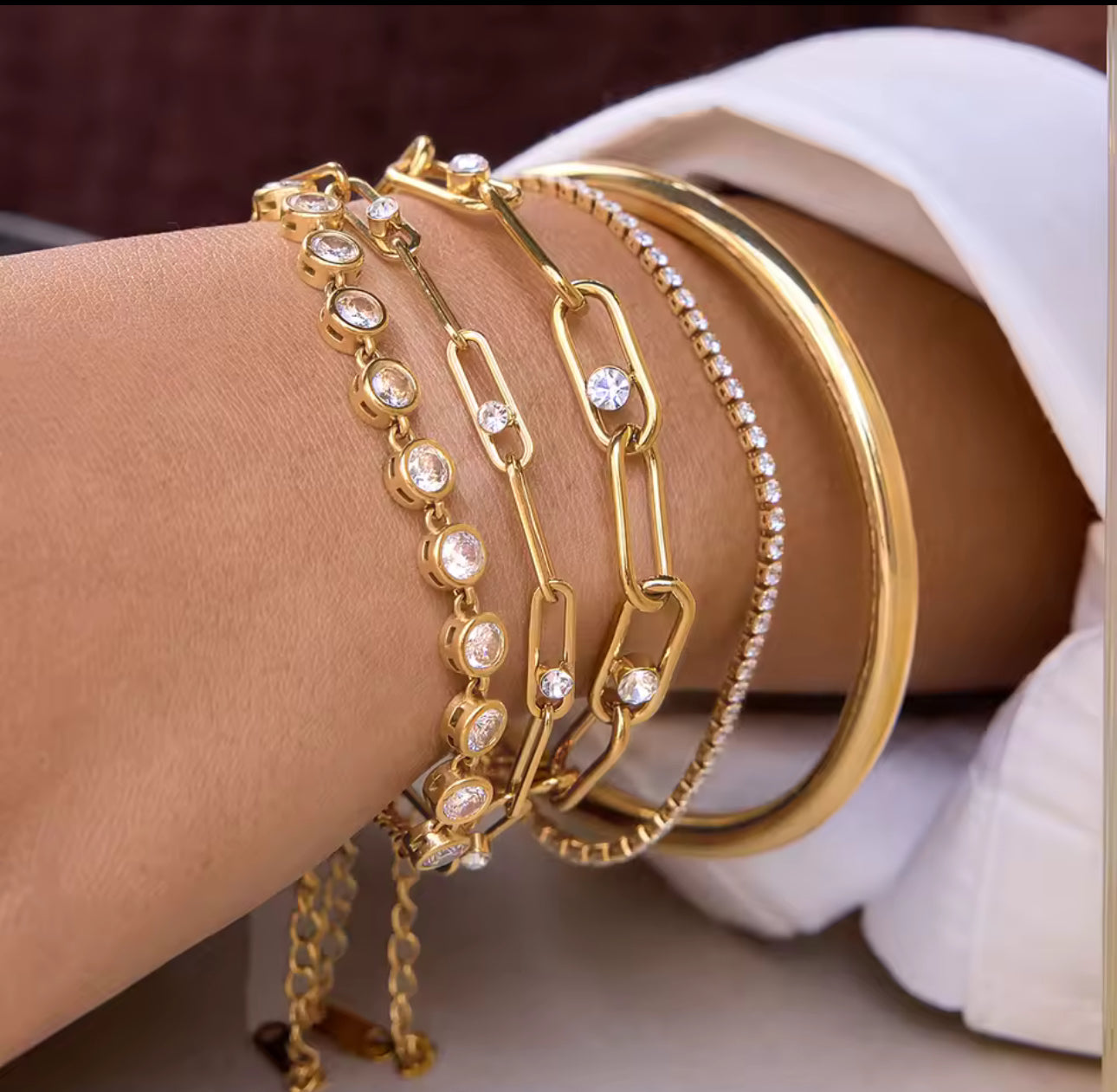 ISLA CRYSTAL LINK BRACELET
